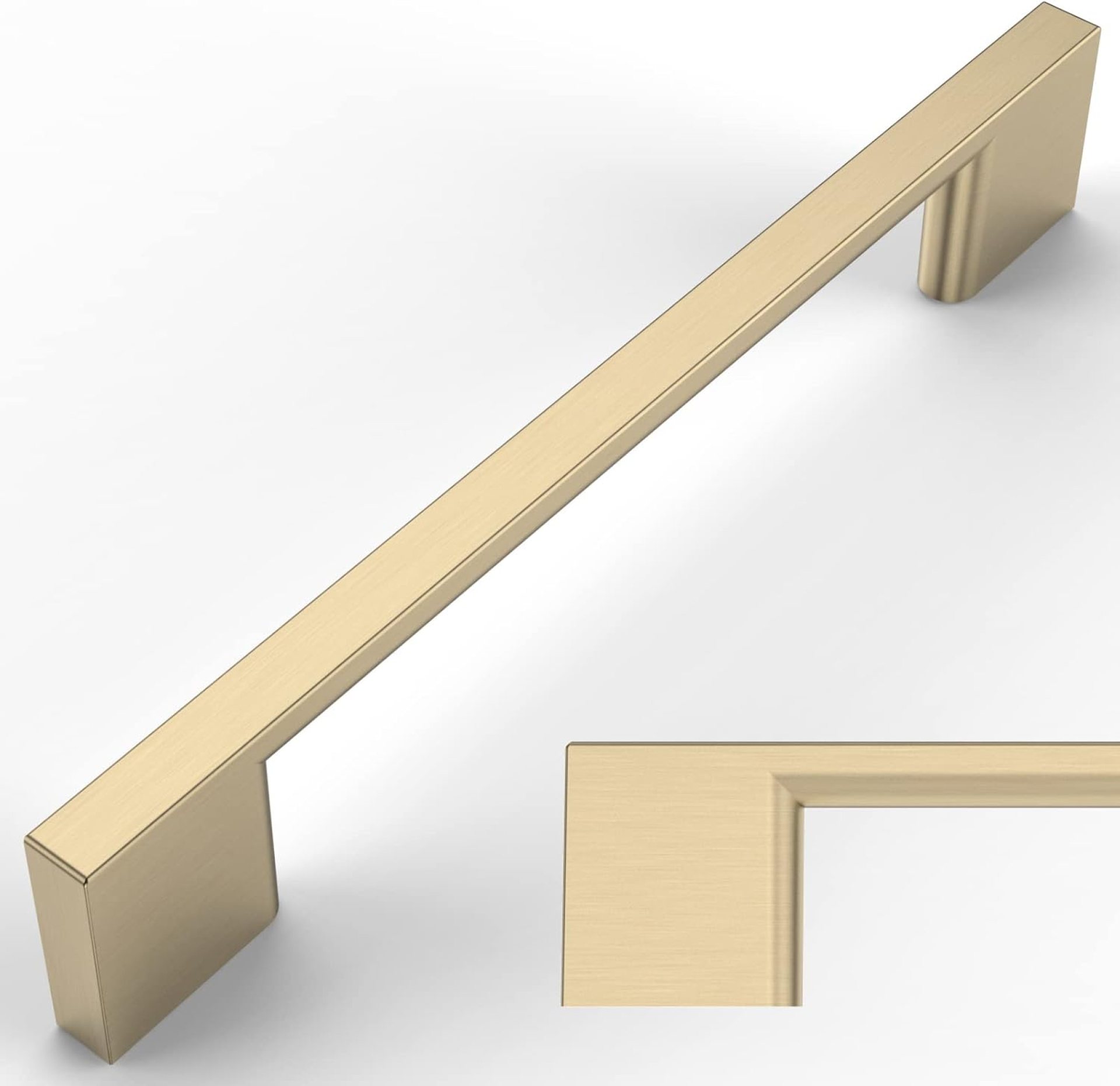 Amerdeco 10 Pack Brushed Brass Cabinet Pulls 5 Inch(128MM) Hole Centers Kitchen Cabinet Handles Cabinet Hardware Kitchen Handles for Cabinets Cupboard Handles Drawer Pulls ZH0060 Amerdeco 10 Pack Brushed Brass Cabinet Pulls 5 Inch(128MM) Hole Centers Kitchen Cabinet Handles Cabinet Hardware Kitchen Handles for Cabinets Cupboard Handles Drawer Pulls ZH0060