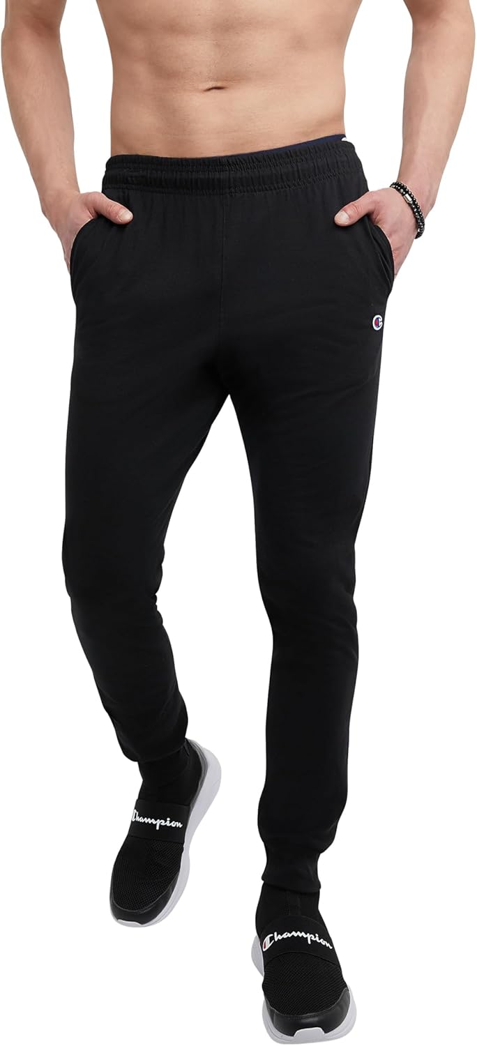 Champion Men’s Joggers, Lightweight Lounge Pants, Jersey Graphic Pants for Men, 31″ Champion Men’s Joggers, Lightweight Lounge Pants, Jersey Graphic Pants for Men, 31″