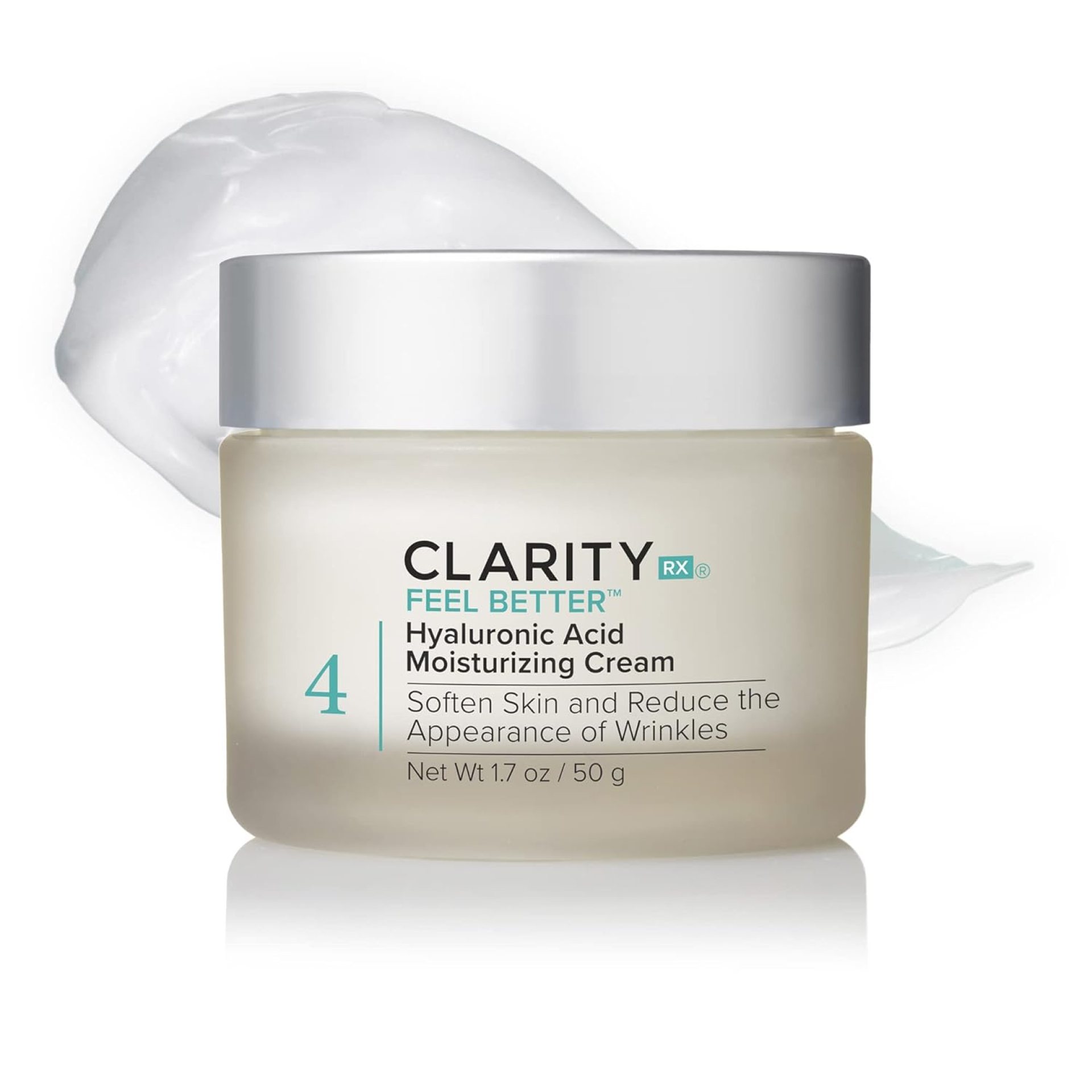 ClarityRx Feel Better Hyaluronic Acid Face Moisturizer, Natural Plant-Based Moisturizing Cream with Jojoba Oil & Hyaluronic Acid for Hydration, Smooths Dry, Aging Skin, Paraben & Cruelty Free ClarityRx Feel Better Hyaluronic Acid Face Moisturizer, Natural Plant-Based Moisturizing Cream with Jojoba Oil & Hyaluronic Acid for Hydration, Smooths Dry, Aging Skin, Paraben & Cruelty Free