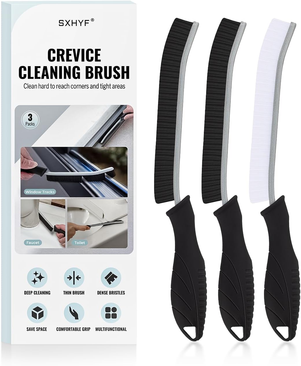 SXhyf Crevice Cleaning Brush – Grout Scrub Brush, House Cleaning Supplies, Gap Cleaning Tools, Home Essentials, Gifts for Women Men, Hard Bristle Crevice Cleaner Brush for Household Use, Bathroom SXhyf Crevice Cleaning Brush – Grout Scrub Brush, House Cleaning Supplies, Gap Cleaning Tools, Home Essentials, Gifts for Women Men, Hard Bristle Crevice Cleaner Brush for Household Use, Bathroom