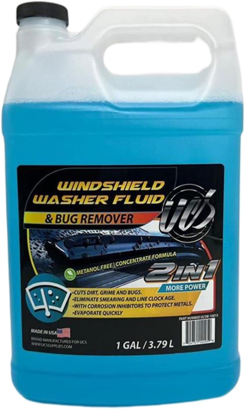 UCS 10015 2-In-1 Windshield Washer Fluid & Bug Remover 1 Gallon Pack of 1 UCS 10015 2-In-1 Windshield Washer Fluid & Bug Remover 1 Gallon Pack of 1