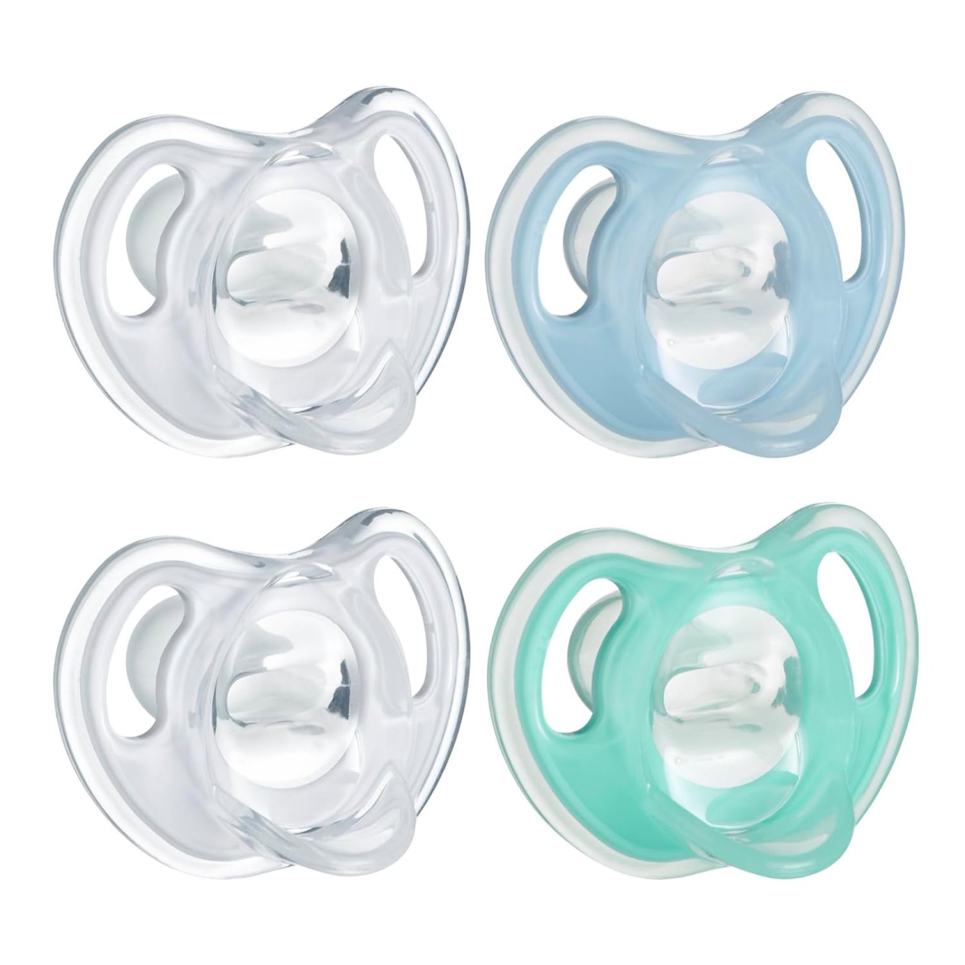 Tommee Tippee Ultra-light Pacifier, 0-6m, 4 Pack, Symmetrical One-Piece Design, BPA-free Silicone Binkies, Lightweight, Breathable Air Holes, Newborn Essentials Tommee Tippee Ultra-light Pacifier, 0-6m, 4 Pack, Symmetrical One-Piece Design, BPA-free Silicone Binkies, Lightweight, Breathable Air Holes, Newborn Essentials