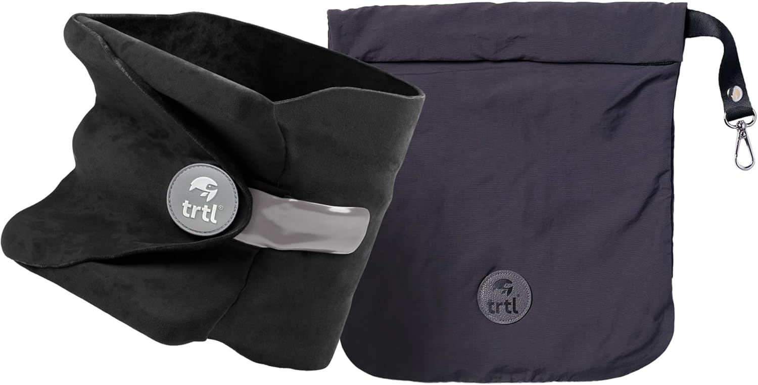 trtl Travel Pillow – Airplane Pillow for Neck and Shoulder Support – Soft, Lightweight, Machine-Washable Travel Pillows for Airplanes trtl Travel Pillow – Airplane Pillow for Neck and Shoulder Support – Soft, Lightweight, Machine-Washable Travel Pillows for Airplanes