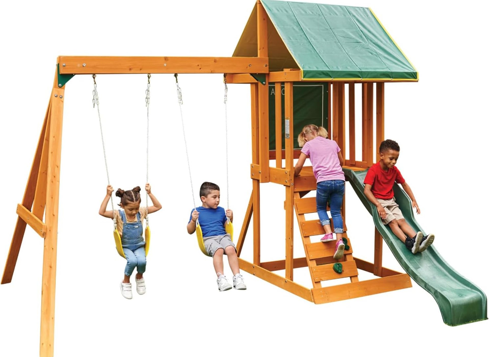 KidKraft Appleton Wooden Swing Set, (Amazon Exclusive) KidKraft Appleton Wooden Swing Set, (Amazon Exclusive)