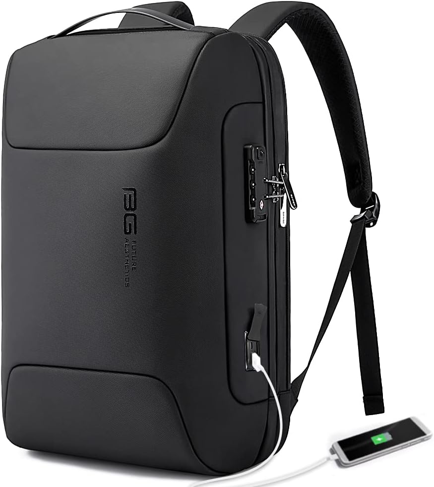 BANGE Anti Theft Business Backpack Fits 15.6 Inch Laptop,Smart Work Backpack with USB Charging Port for Office Work Airplane Business Travel BANGE Anti Theft Business Backpack Fits 15.6 Inch Laptop,Smart Work Backpack with USB Charging Port for Office Work Airplane Business Travel