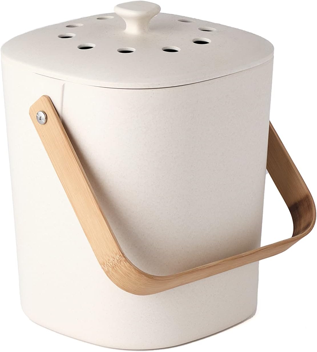 Bamboozle Countertop Compost Bin Kitchen | 1 Gallon | Odorless Composting Bin with Filters | Indoor Compost Bin with Lid | Plant Based Kitchen Composter for Food Scraps & Waste Recycling | Natural Bamboozle Countertop Compost Bin Kitchen | 1 Gallon | Odorless Composting Bin with Filters | Indoor Compost Bin with Lid | Plant Based Kitchen Composter for Food Scraps & Waste Recycling | Natural