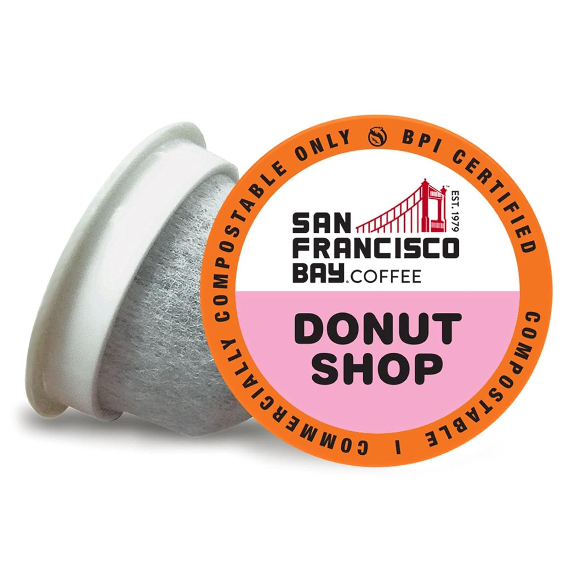 San Francisco Bay Compostable Coffee Pods – Donut Shop (80 Ct) K Cup Compatible including Keurig 2.0, Light Roast San Francisco Bay Compostable Coffee Pods – Donut Shop (80 Ct) K Cup Compatible including Keurig 2.0, Light Roast