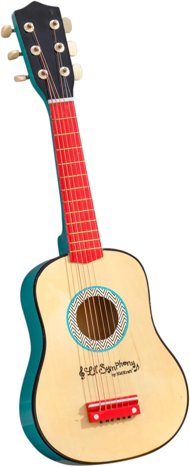 KidKraft Lil’ Symphony Wooden Play Guitar, Kids Musical Instrument Toy, Gift for Ages 3+ KidKraft Lil’ Symphony Wooden Play Guitar, Kids Musical Instrument Toy, Gift for Ages 3+