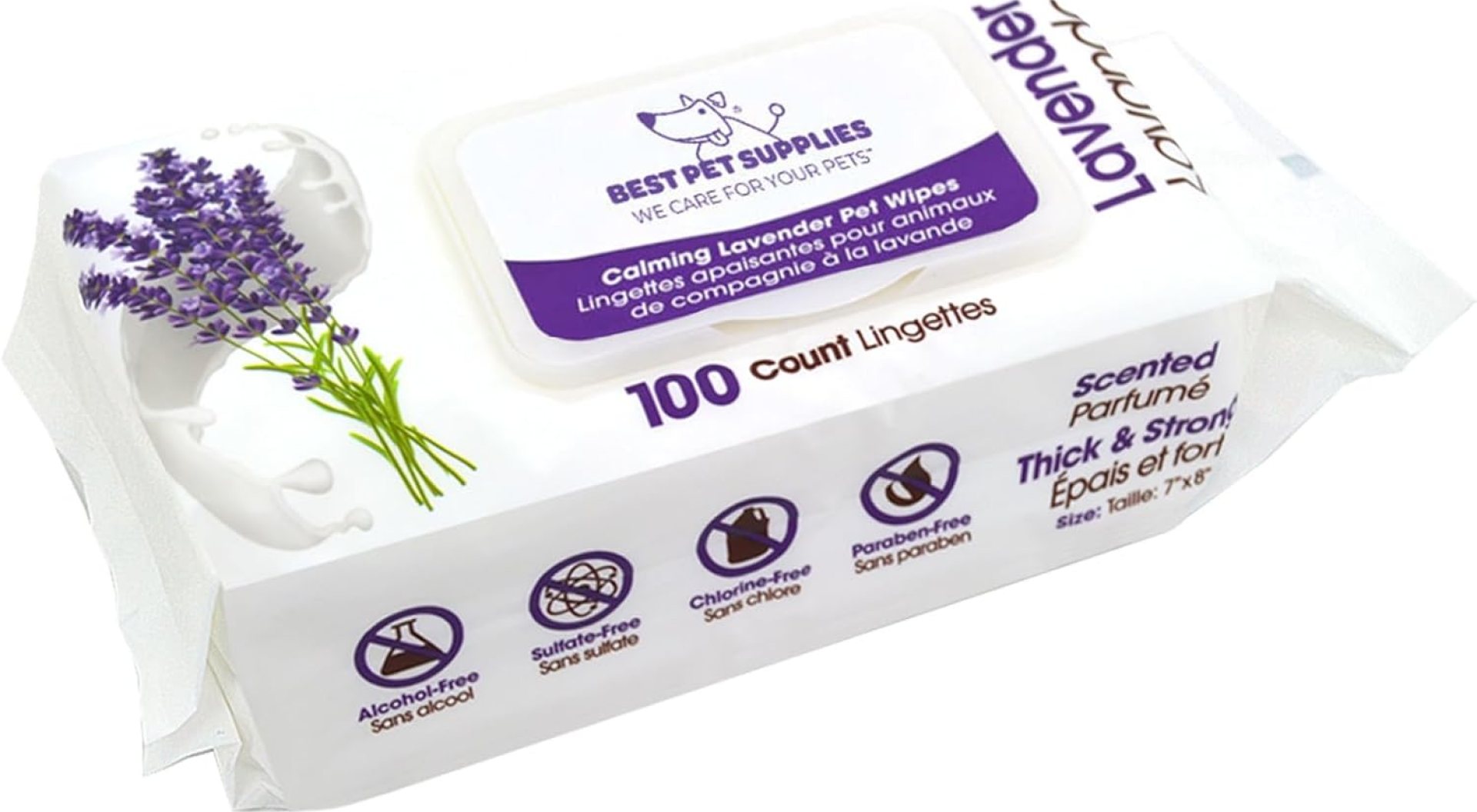 Best Pet Supplies Pet Wipes for Dogs – Dog Wipes Cleaning Deodorizing, for Coats, Ears, Paws – Calming Lavender, Aloe Vera, 100 Count Best Pet Supplies Pet Wipes for Dogs – Dog Wipes Cleaning Deodorizing, for Coats, Ears, Paws – Calming Lavender, Aloe Vera, 100 Count