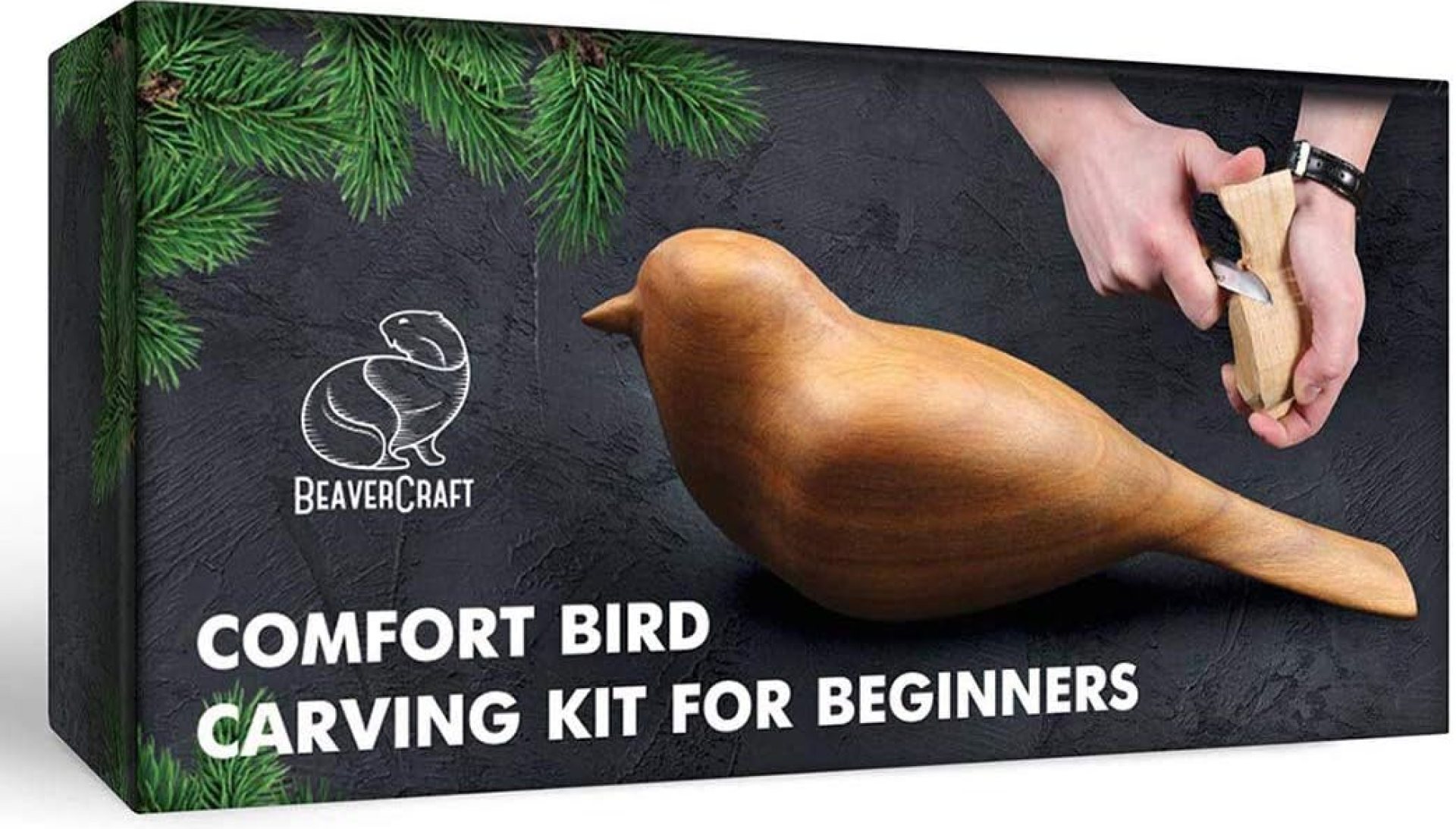 BeaverCraft Wood Carving Kit Comfort Bird DIY Kits for Adults Hobbies Whittling Knife Kit for Beginners & Kids Adult Craft Kits Wood Carving Knife Set BeaverCraft Wood Carving Kit Comfort Bird DIY Kits for Adults Hobbies Whittling Knife Kit for Beginners & Kids Adult Craft Kits Wood Carving Knife Set