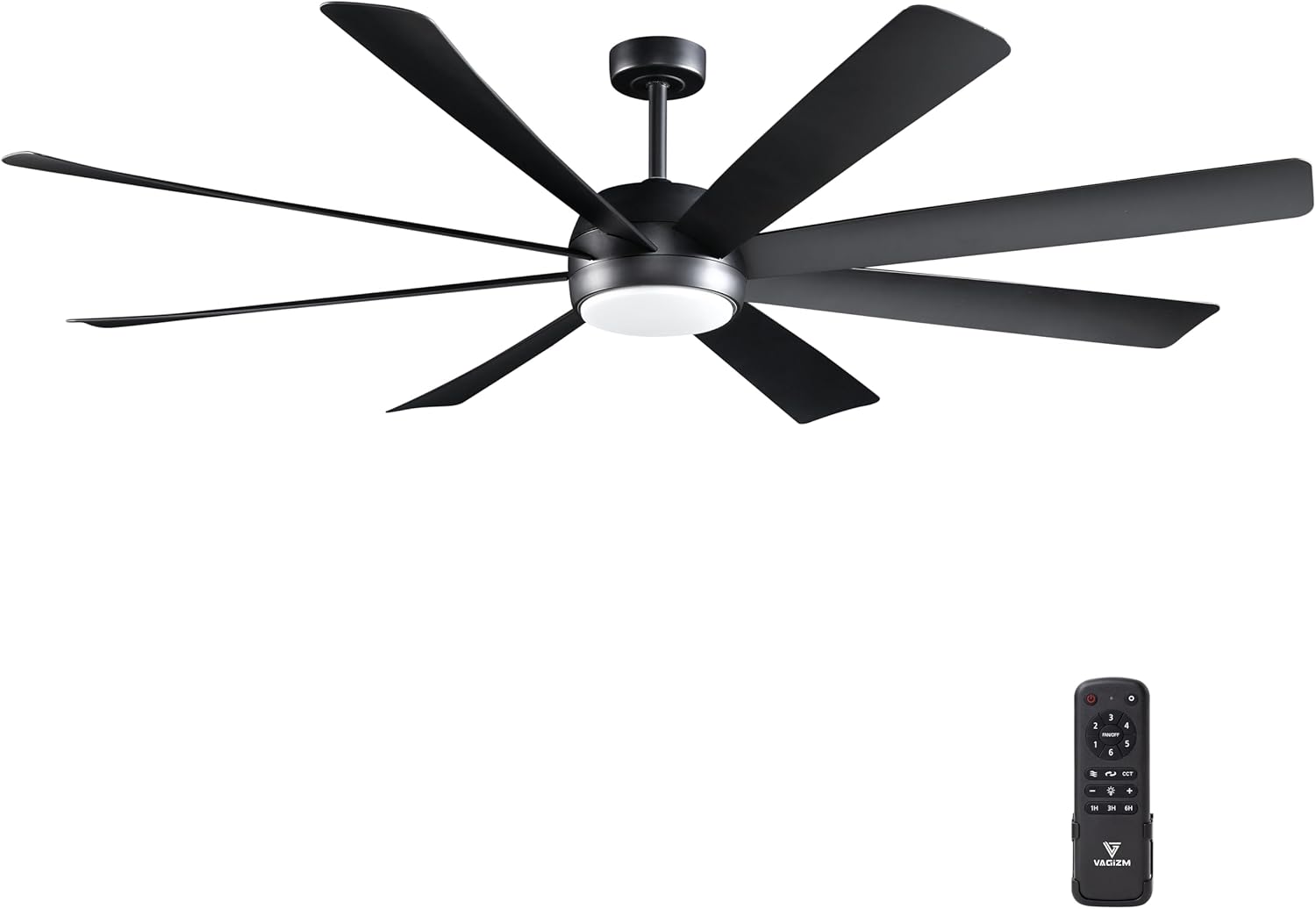 Ceiling Fan with Light Remote – Large 72 Inch Black Modern Fans with 8 Blades – Perfect for Warehouse Great Room or Workshop Shop(Matte Black,8000 High CFM) Ceiling Fan with Light Remote – Large 72 Inch Black Modern Fans with 8 Blades – Perfect for Warehouse Great Room or Workshop Shop(Matte Black,8000 High CFM)