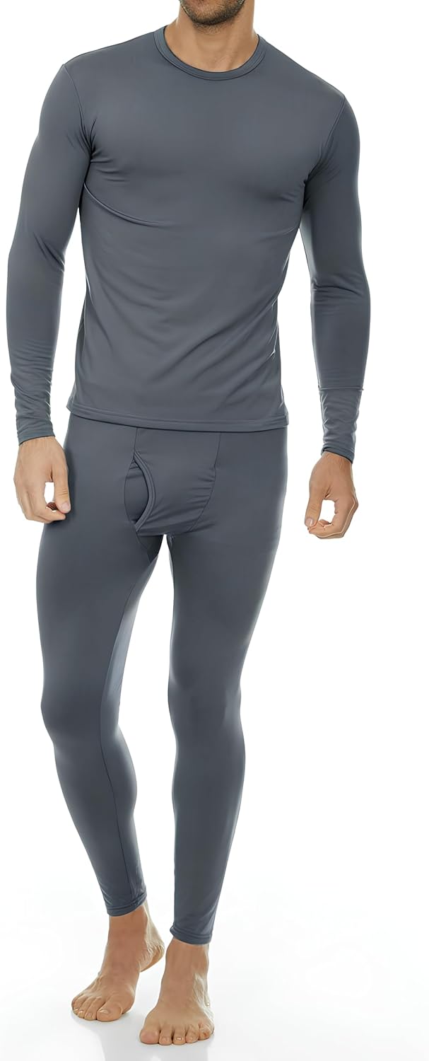 Thermajohn Long Johns Thermal Underwear for Men Fleece Lined Base Layer Set for Cold Weather Thermajohn Long Johns Thermal Underwear for Men Fleece Lined Base Layer Set for Cold Weather