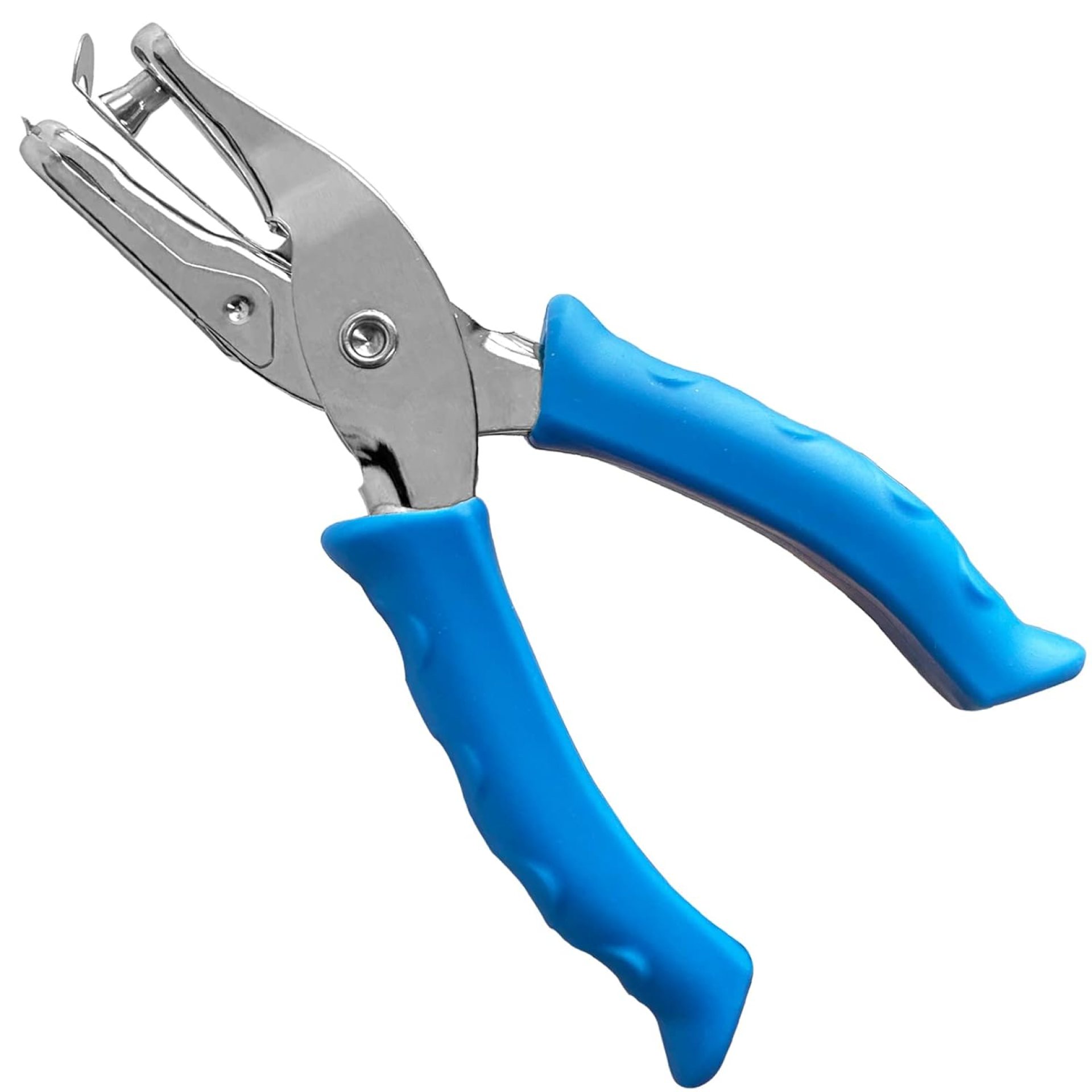 Single Hole Punch 1/4” Hole Puncher for Crafts, One Hole Paper Punch with Blue Soft Grip Handle, Small Hole Punch for Kids and Adults Single Hole Punch 1/4” Hole Puncher for Crafts, One Hole Paper Punch with Blue Soft Grip Handle, Small Hole Punch for Kids and Adults