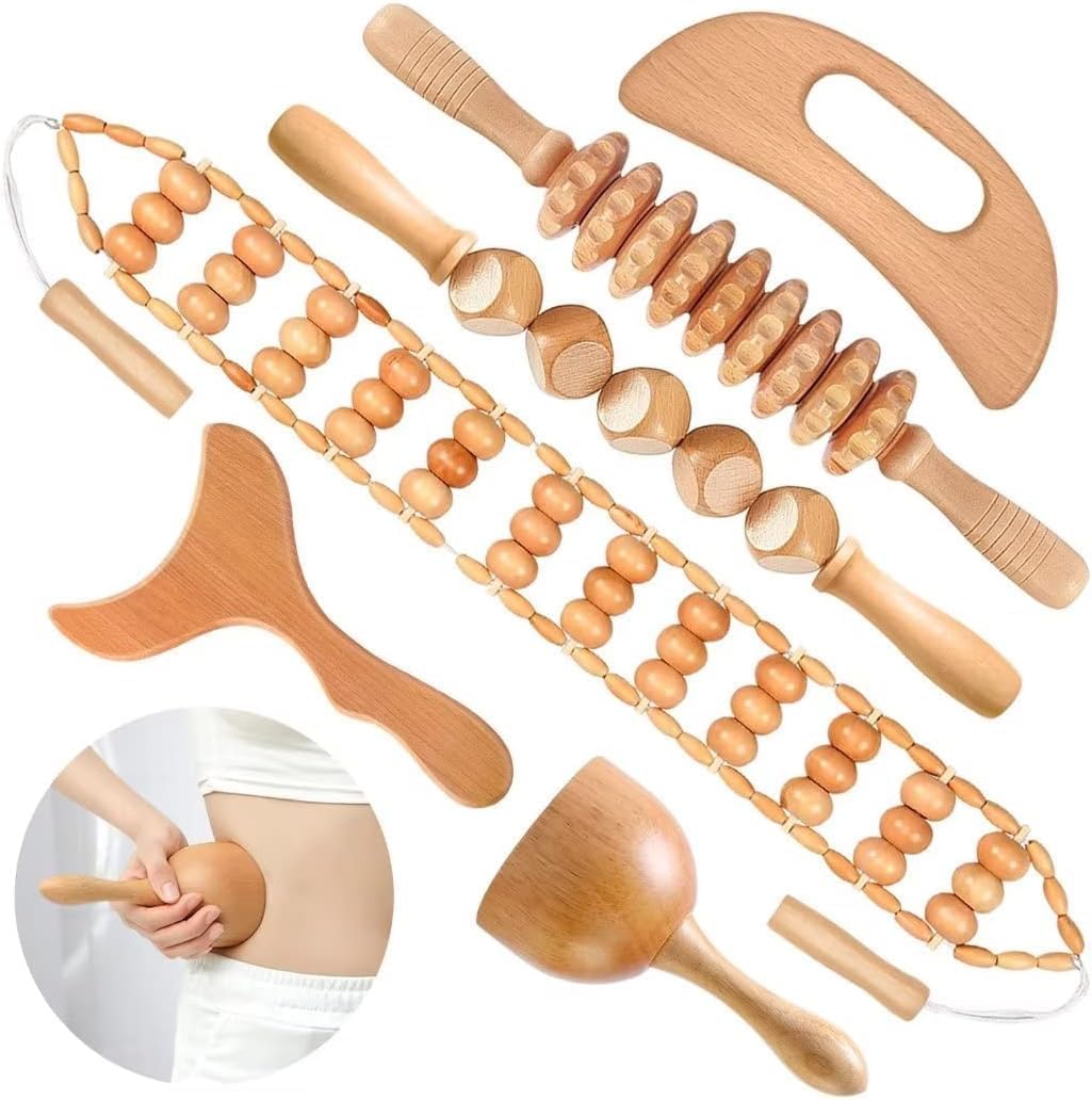 10-in-1 Wood Therapy Massage Tools Massager Wooden Massager for Body Shaping Massage Tool Set Wood Therapy Tools for Relieving Muscle Pain Body Lymphatic Drainage Massager 10-in-1 Wood Therapy Massage Tools Massager Wooden Massager for Body Shaping Massage Tool Set Wood Therapy Tools for Relieving Muscle Pain Body Lymphatic Drainage Massager