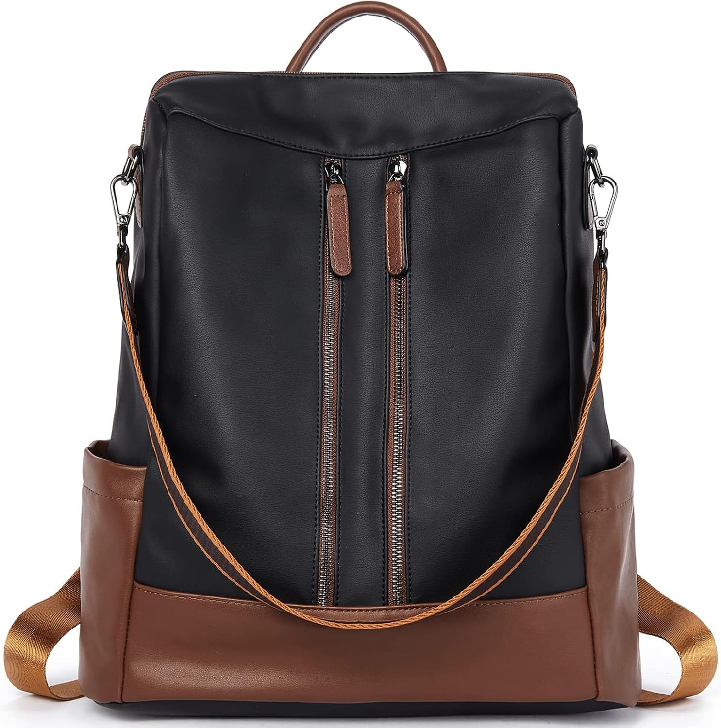 BROMEN Backpack Purse Leathe Backpack for Women Anti-theft Bookbag Purse Fashion Shoulder Handbag Backpack Women