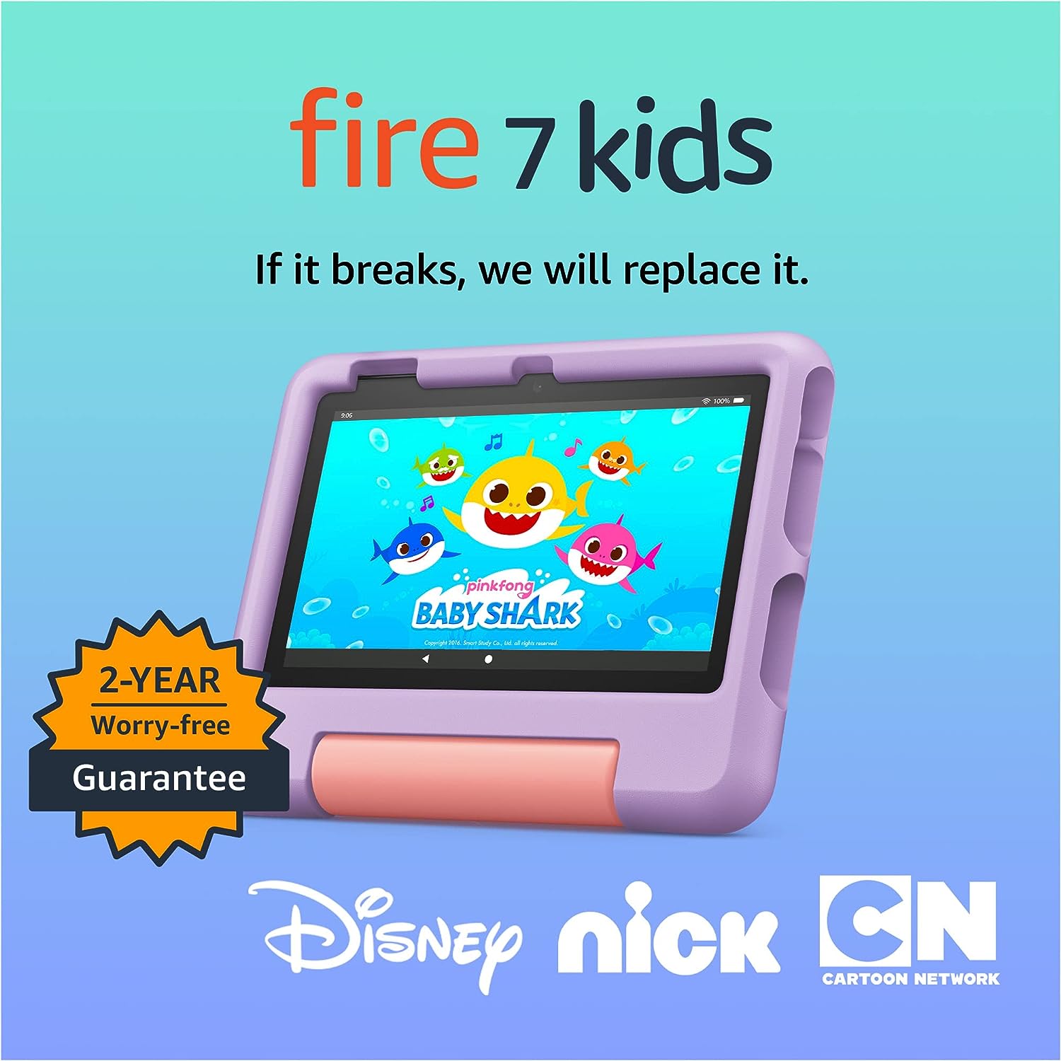 Amazon Fire 7 Kids tablet (newest model) ages 3-7. Top-selling 7″ kids tablet on Amazon. Includes ad-free and exclusive content, easy parental controls, 10-hr battery, 16 GB, Purple Amazon Fire 7 Kids tablet (newest model) ages 3-7. Top-selling 7″ kids tablet on Amazon. Includes ad-free and exclusive content, easy parental controls, 10-hr battery, 16 GB, Purple