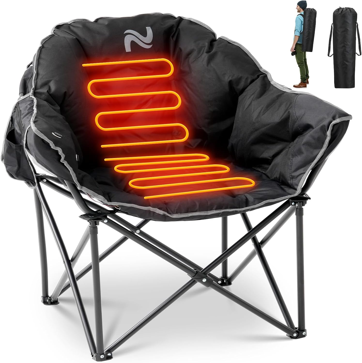 ABORON Oversized Heated Camping Chair, Three Model Portable Heated Cushion Folding Chair, Heavy Duty Big Size Heated Foldable Chairs Support Up to 500 lbs, Ideal for Outdoor Adventures… ABORON Oversized Heated Camping Chair, Three Model Portable Heated Cushion Folding Chair, Heavy Duty Big Size Heated Foldable Chairs Support Up to 500 lbs, Ideal for Outdoor Adventures…