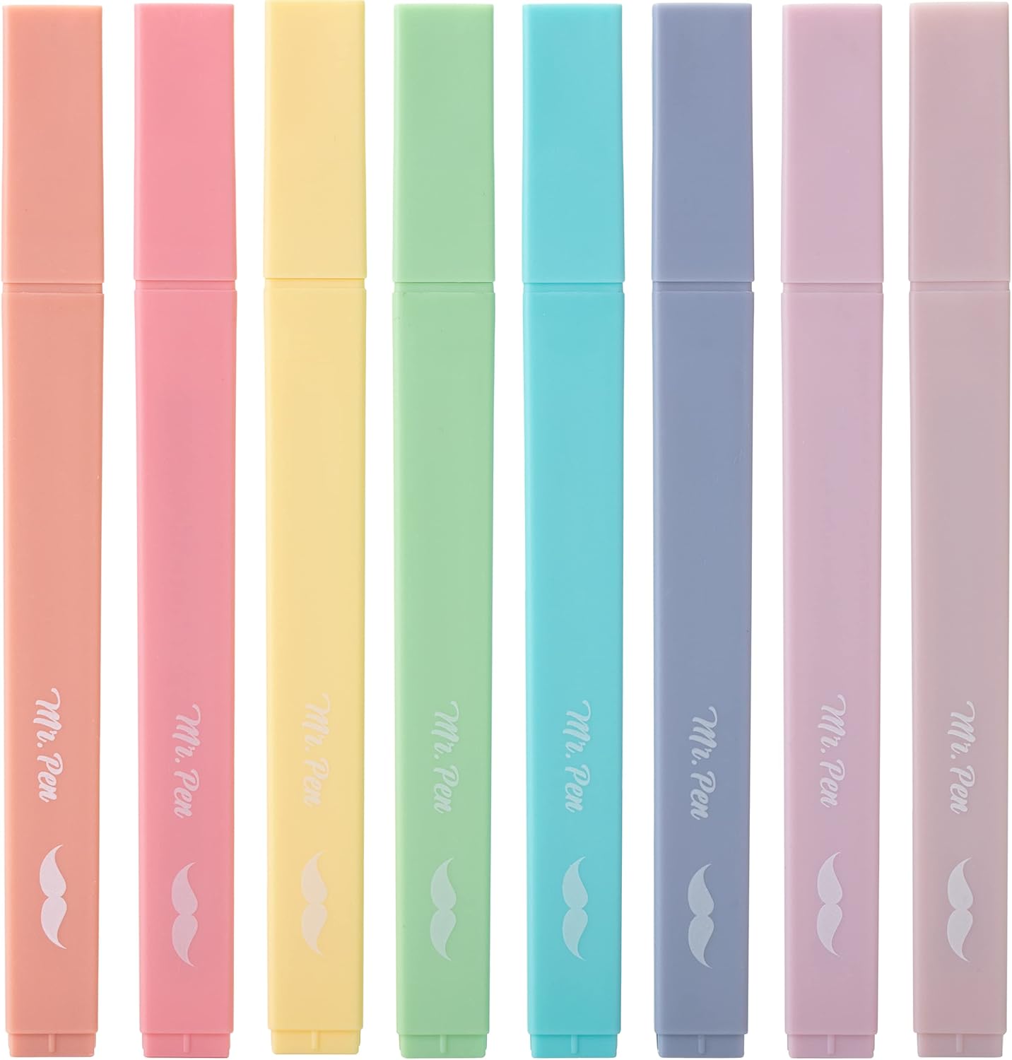 Mr. Pen- Aesthetic Cute Pastel Highlighters Set, 8 pcs, Chisel Tip, Candy Colors, No Bleed Bible Assorted Colors Mr. Pen- Aesthetic Cute Pastel Highlighters Set, 8 pcs, Chisel Tip, Candy Colors, No Bleed Bible Assorted Colors