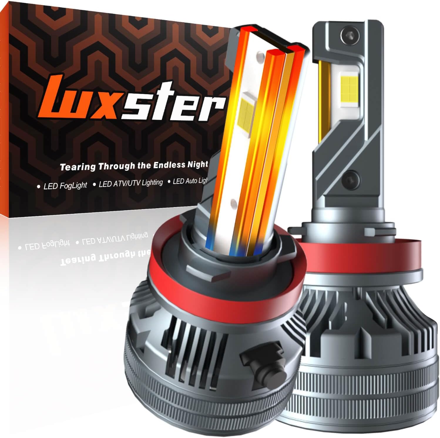 Luxster 2024 Punisher 40,000LM H11/H8/H9 LED Bulbs, H16 Foglight, Triple Copper Pipes (Unique), Ultra-Bright TalonLED Chips, Easy Plug-N-Play Installation, 6000K Pure White, IP68 Waterproof, Pack of 2 Luxster 2024 Punisher 40,000LM H11/H8/H9 LED Bulbs, H16 Foglight, Triple Copper Pipes (Unique), Ultra-Bright TalonLED Chips, Easy Plug-N-Play Installation, 6000K Pure White, IP68 Waterproof, Pack of 2