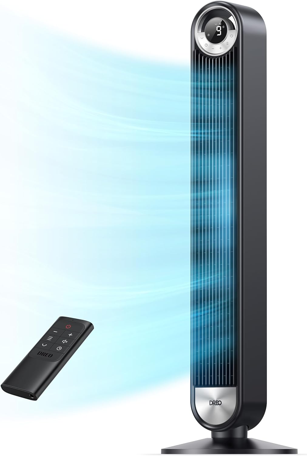 Dreo Tower Fan for Bedroom, Upgrated DC 9 Speeds Ultra-Quiet Floor Fan, 90° Oscillating Fans for Indoors with 28ft/s Velocity, 12H Timer, Standing Fans, Bladeless Fan Powerful for Home Office Room Dreo Tower Fan for Bedroom, Upgrated DC 9 Speeds Ultra-Quiet Floor Fan, 90° Oscillating Fans for Indoors with 28ft/s Velocity, 12H Timer, Standing Fans, Bladeless Fan Powerful for Home Office Room