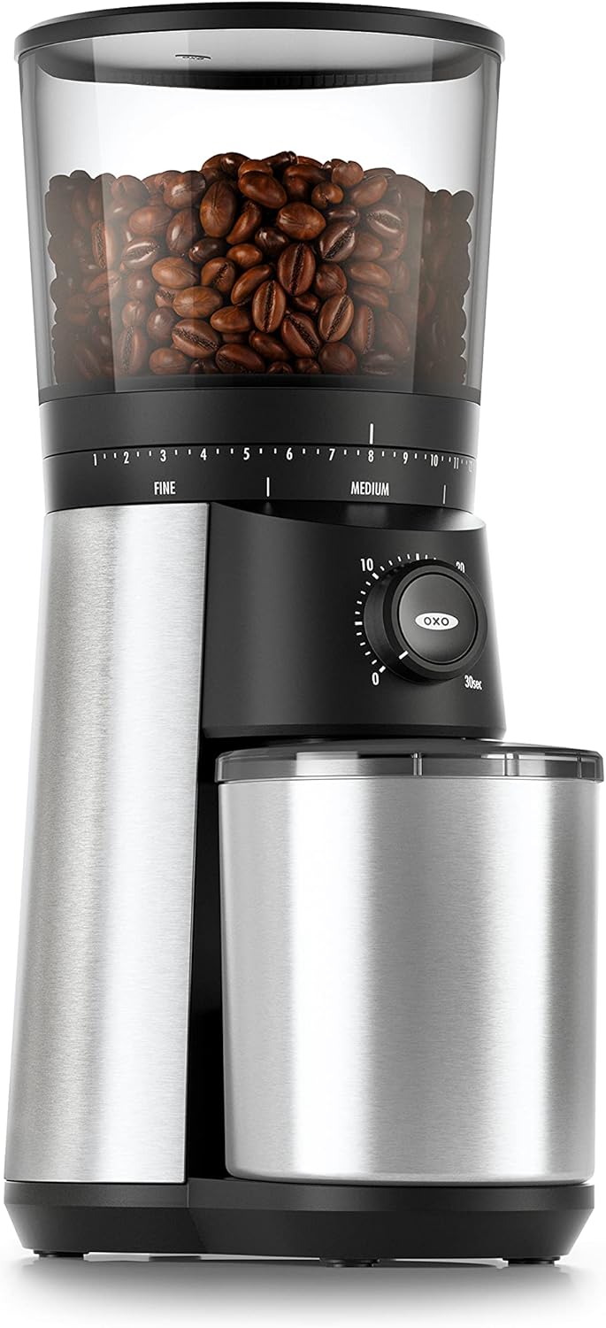 OXO Brew Conical Burr Coffee Grinder , Silver OXO Brew Conical Burr Coffee Grinder , Silver