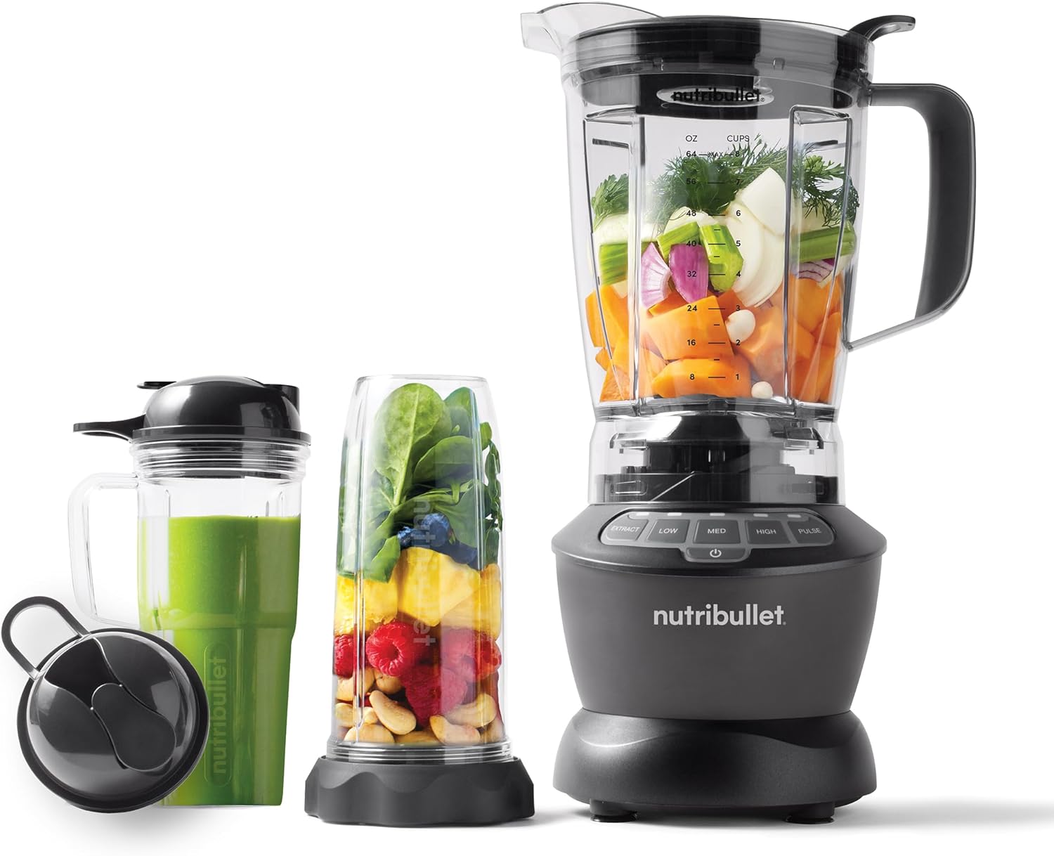 nutribullet Full-Size Blender Combo 1200W – NBF50500 – Dark Gray nutribullet Full-Size Blender Combo 1200W – NBF50500 – Dark Gray