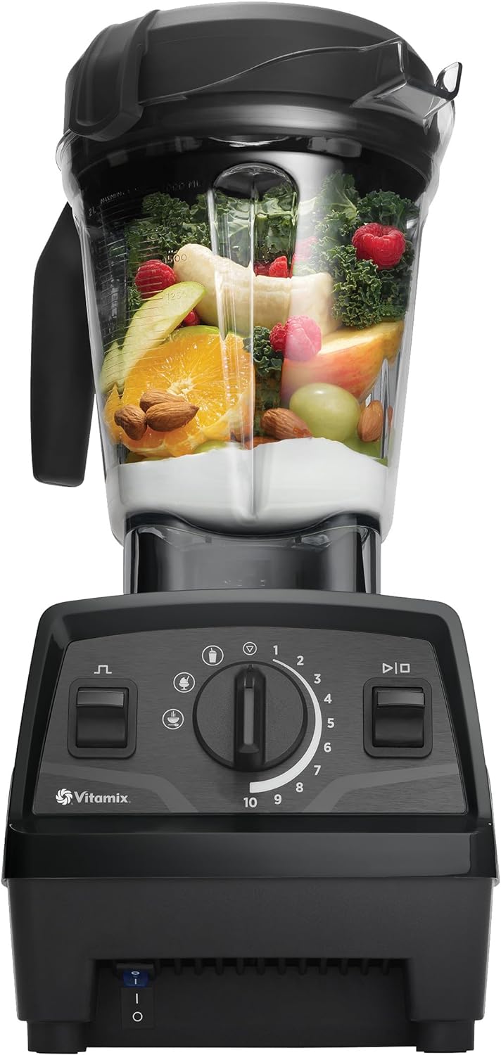 Vitamix Explorian Blender with Programs, Professional-Grade, 64 oz. Low-Profile Container, Black (Renewed Premium) Vitamix Explorian Blender with Programs, Professional-Grade, 64 oz. Low-Profile Container, Black (Renewed Premium)