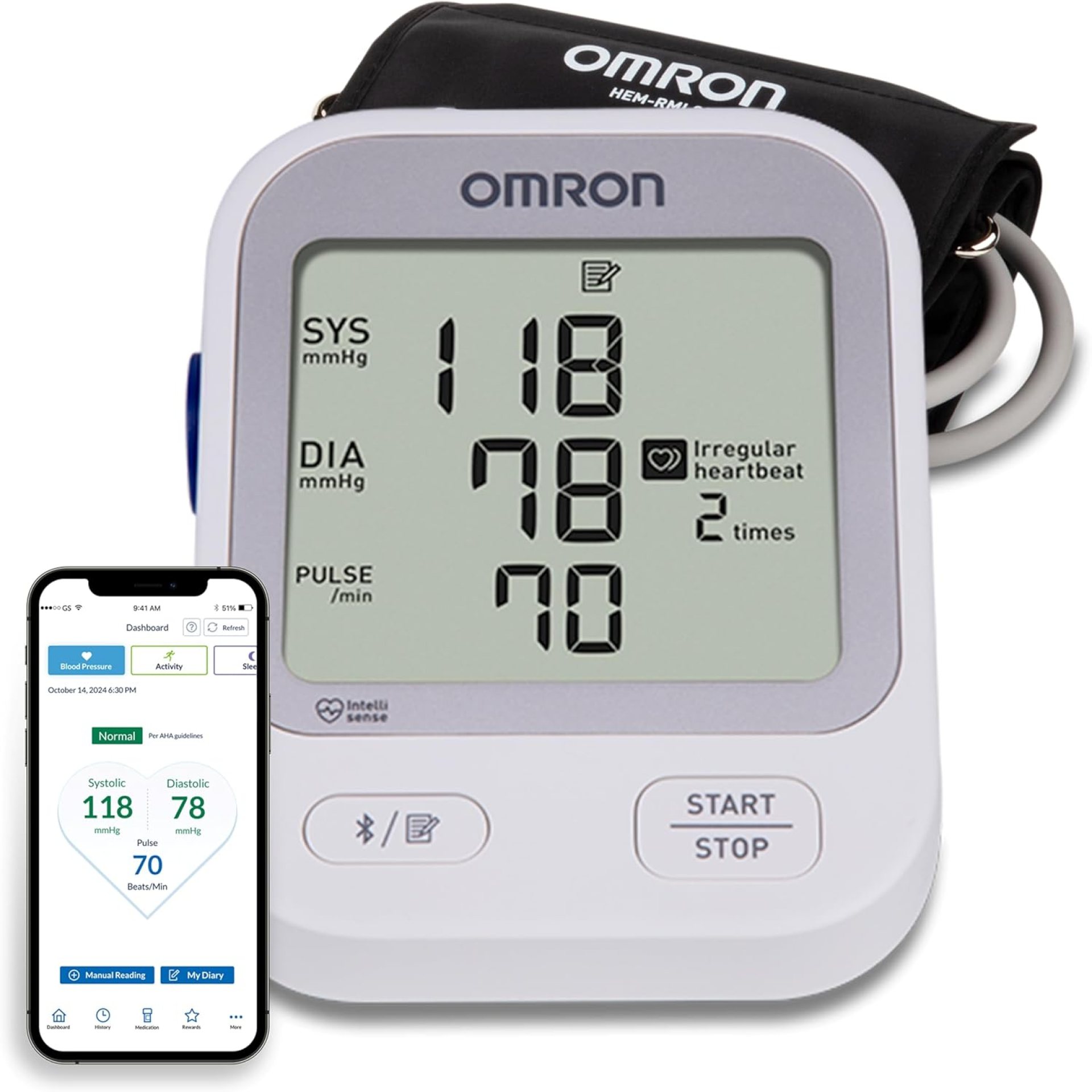 OMRON Silver Upper Arm Blood Pressure Monitor – Clinically Validated Blood Pressure Arm Cuff – Use OMRON Connect App for Unlimited Free Measurements OMRON Silver Upper Arm Blood Pressure Monitor – Clinically Validated Blood Pressure Arm Cuff – Use OMRON Connect App for Unlimited Free Measurements
