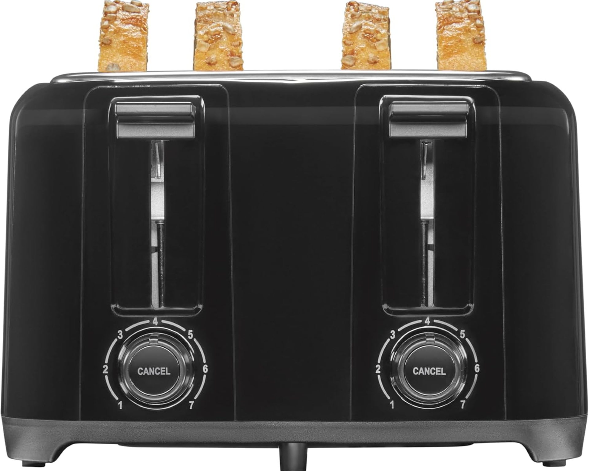 Proctor Silex 4 Slice Toaster with Extra Wide Slots for Bagels, Cool-Touch Walls, Shade Selector, Toast Boost, Auto Shut-off and Cancel Button, Black (24215PS) Proctor Silex 4 Slice Toaster with Extra Wide Slots for Bagels, Cool-Touch Walls, Shade Selector, Toast Boost, Auto Shut-off and Cancel Button, Black (24215PS)