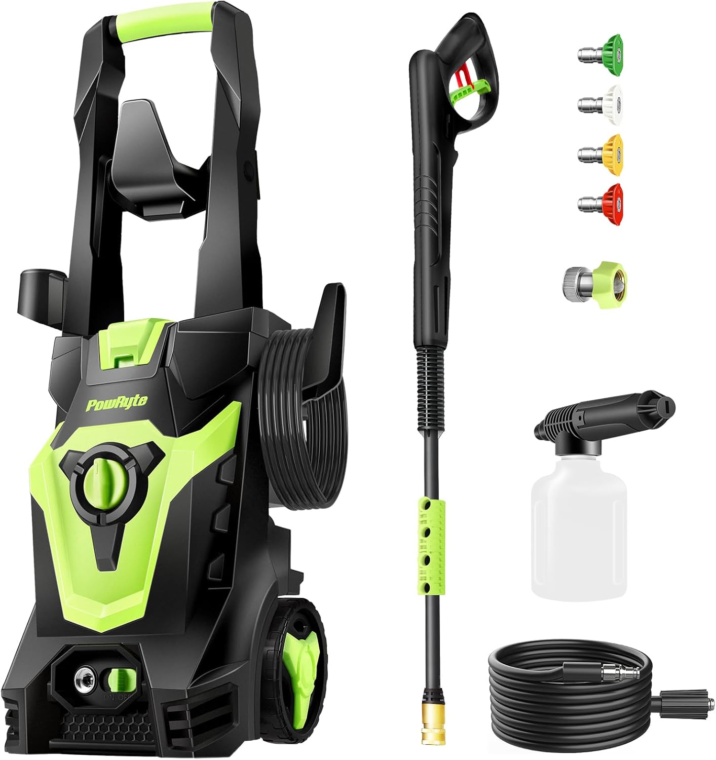 Electric Pressure Washer, Foam Cannon, 4 Different Pressure Tips, Power Washer, 5000 PSI 3.0 GPM Electric Pressure Washer, Foam Cannon, 4 Different Pressure Tips, Power Washer, 5000 PSI 3.0 GPM