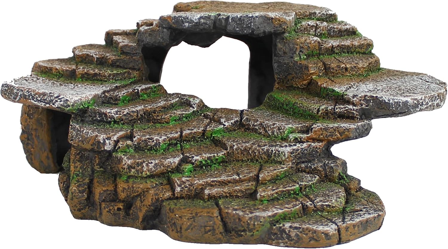 PENN-PLAX Reptology Shale Scape Step Ledge & Cave Hideout – Basking Area – Decorative Resin for Aquariums & Terrariums – Great for Reptiles, Amphibians, and Fish – Medium PENN-PLAX Reptology Shale Scape Step Ledge & Cave Hideout – Basking Area – Decorative Resin for Aquariums & Terrariums – Great for Reptiles, Amphibians, and Fish – Medium