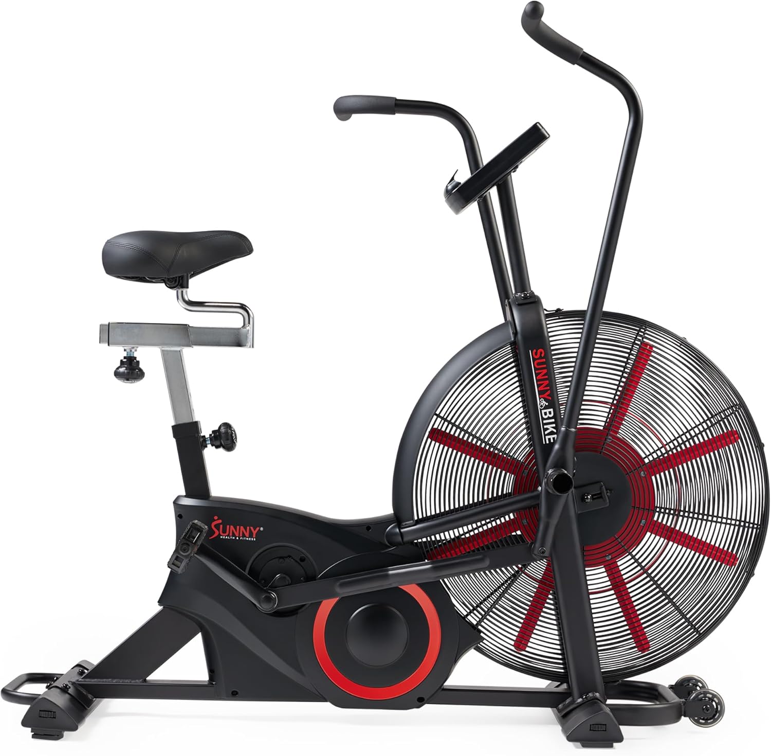Sunny Health & Fitness Smart Customizable Air Bike Trainer, 330LB Capacity for Leg/Arm Cardio Workout, Fan Cycling Cardio Exerciser for Home Training, Free SunnyFit App Bluetooth Link – SF-B223018 Sunny Health & Fitness Smart Customizable Air Bike Trainer, 330LB Capacity for Leg/Arm Cardio Workout, Fan Cycling Cardio Exerciser for Home Training, Free SunnyFit App Bluetooth Link – SF-B223018