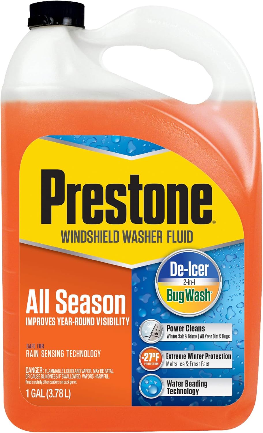 Prestone AS658 Deluxe 2-in-1 Windshield Washer Fluid, 1 Gallon Prestone AS658 Deluxe 2-in-1 Windshield Washer Fluid, 1 Gallon