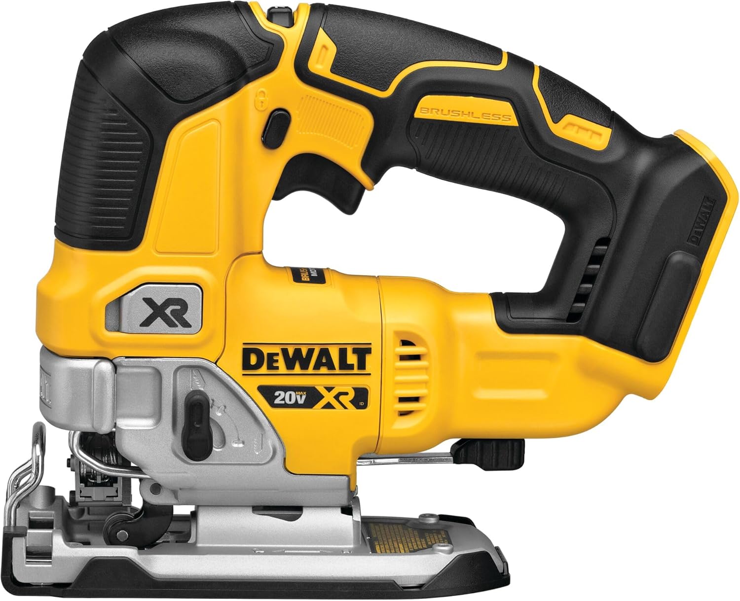 DEWALT 20V MAX XR Jig Saw, 3,200 Blade Speed, Cordless, Brushless Motor, LED Light, Bare Tool Only (DCS334B) DEWALT 20V MAX XR Jig Saw, 3,200 Blade Speed, Cordless, Brushless Motor, LED Light, Bare Tool Only (DCS334B)