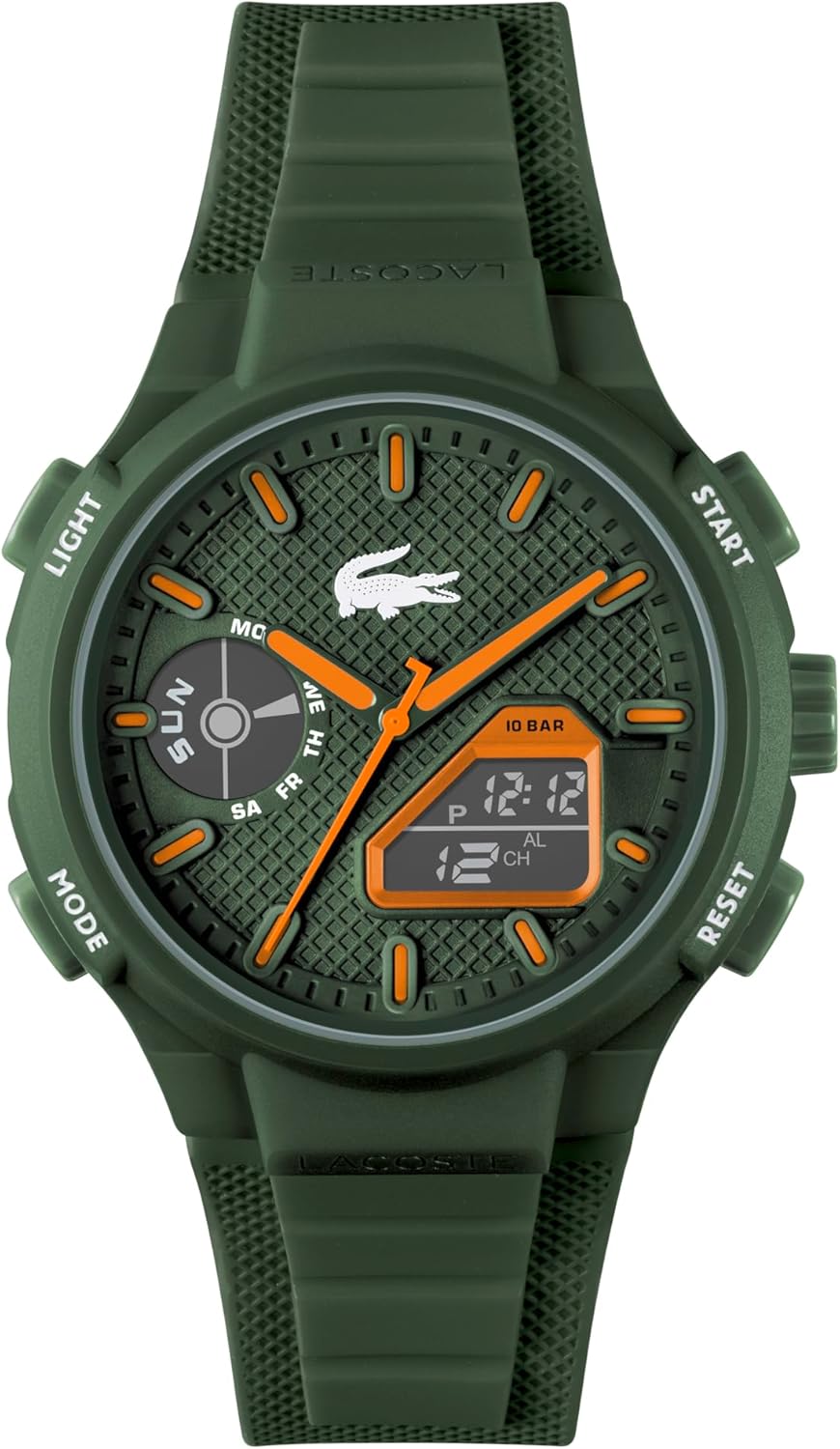 Lacoste LC33 Men’s Analog and Digital Movement Watch, Silicone Strap, Water Resistant Up to 10ATM/100 Meters – Contemporary, Sporty – Premium Fashion Timepiece – Gift for Him – 45mm Lacoste LC33 Men’s Analog and Digital Movement Watch, Silicone Strap, Water Resistant Up to 10ATM/100 Meters – Contemporary, Sporty – Premium Fashion Timepiece – Gift for Him – 45mm