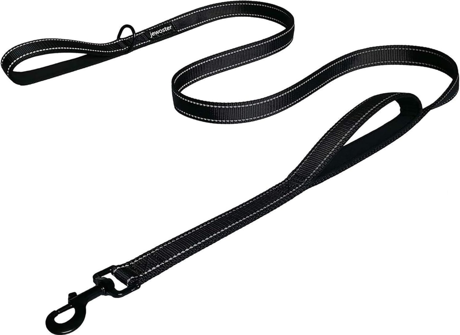 Heavy Duty Dog Leash – 2 Handles by Padded Traffic Handle for Extra Control, 6foot Long – Perfect for Medium to Large Dogs (6 ft, Black) Heavy Duty Dog Leash – 2 Handles by Padded Traffic Handle for Extra Control, 6foot Long – Perfect for Medium to Large Dogs (6 ft, Black)