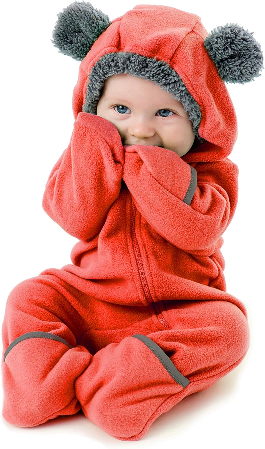 Fleece Baby Bunting Bodysuit – Infant One Piece Kids Hooded Romper Outerwear Toddler Jacket Fleece Baby Bunting Bodysuit – Infant One Piece Kids Hooded Romper Outerwear Toddler Jacket
