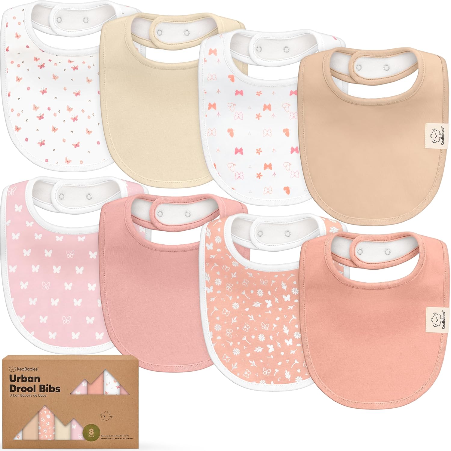 8-Pack Organic Baby Bibs for Boys, Girls – Soft Cotton Drooling and Teething Baby Bibs, Baby Girl Bibs, Baby Boy Bibs, Baby Drool Bibs for Baby Girl, Boy, Newborn Infant Bibs(Butterflies) 8-Pack Organic Baby Bibs for Boys, Girls – Soft Cotton Drooling and Teething Baby Bibs, Baby Girl Bibs, Baby Boy Bibs, Baby Drool Bibs for Baby Girl, Boy, Newborn Infant Bibs(Butterflies)