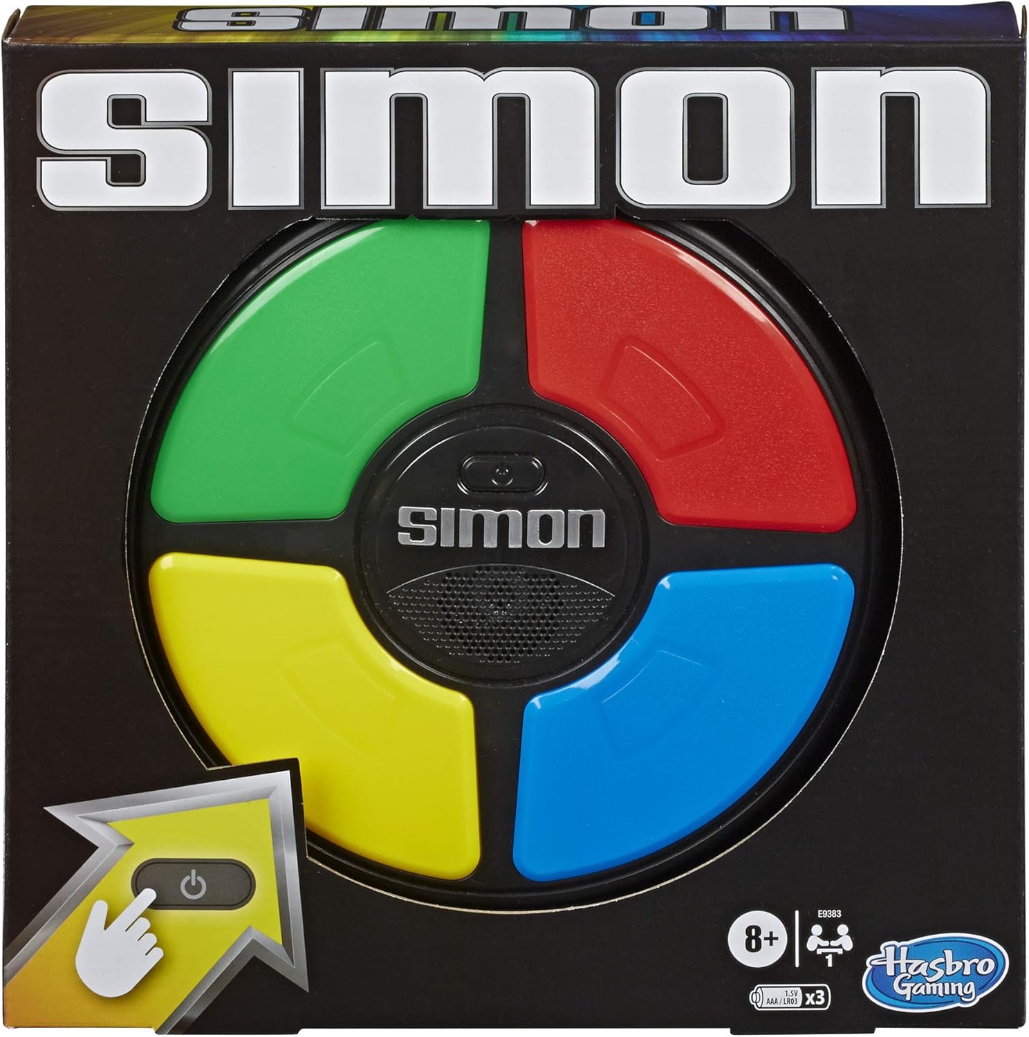 Hasbro Gaming Simon Handheld Electronic Memory Game With Lights and Sounds for Kids Ages 8 and Up Hasbro Gaming Simon Handheld Electronic Memory Game With Lights and Sounds for Kids Ages 8 and Up