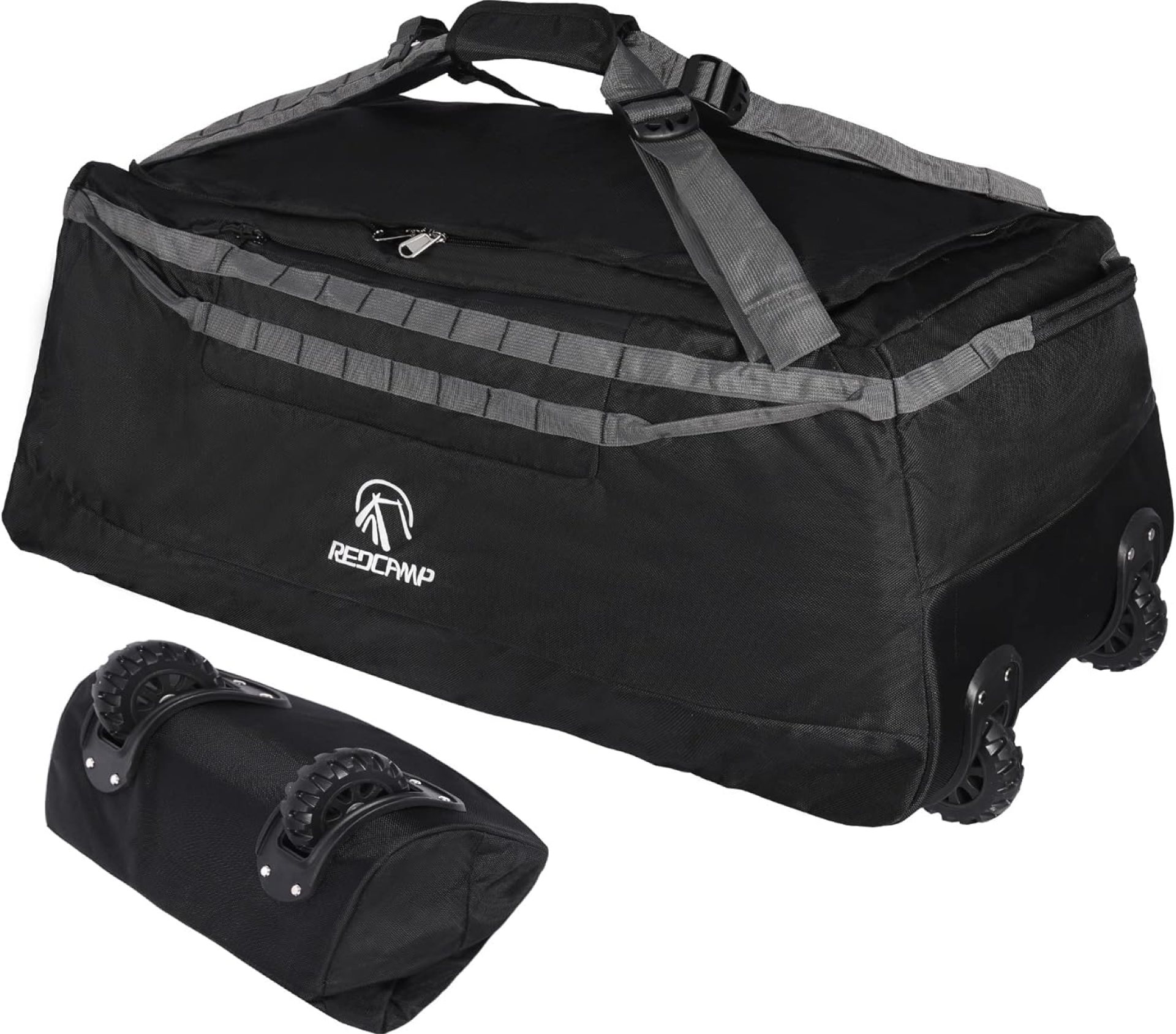 REDCAMP 85L/120L/140L Foldable Duffle Bag with Wheels, Large Travel Duffel Bag REDCAMP 85L/120L/140L Foldable Duffle Bag with Wheels, Large Travel Duffel Bag