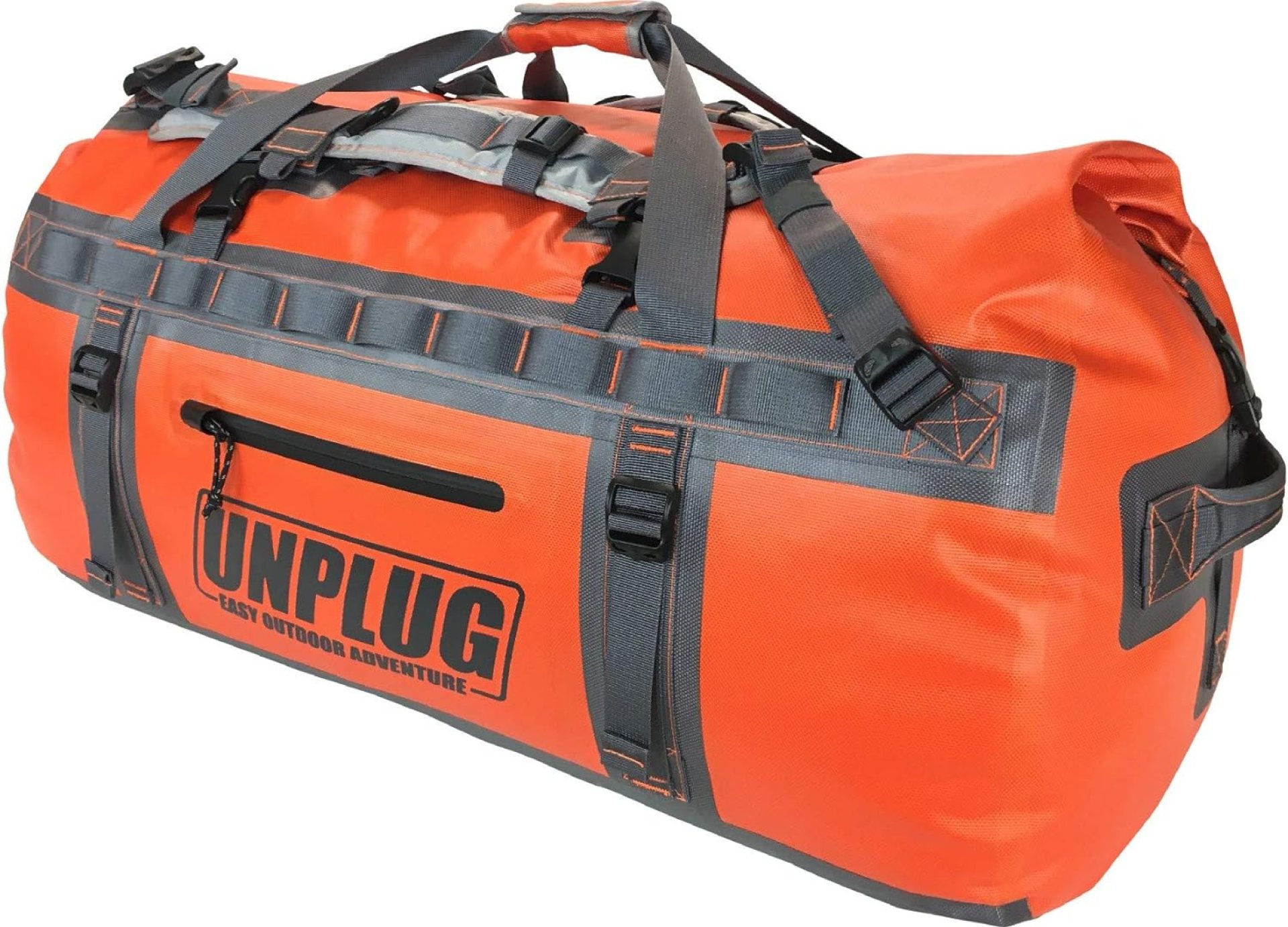 UNPLUG Ultimate Adventure Bag | 1680D Heavy Duty Waterproof Bag | Large Travel Duffle Bag which can be Used for Camping, Motorcycling, Boating, or Hunting UNPLUG Ultimate Adventure Bag | 1680D Heavy Duty Waterproof Bag | Large Travel Duffle Bag which can be Used for Camping, Motorcycling, Boating, or Hunting