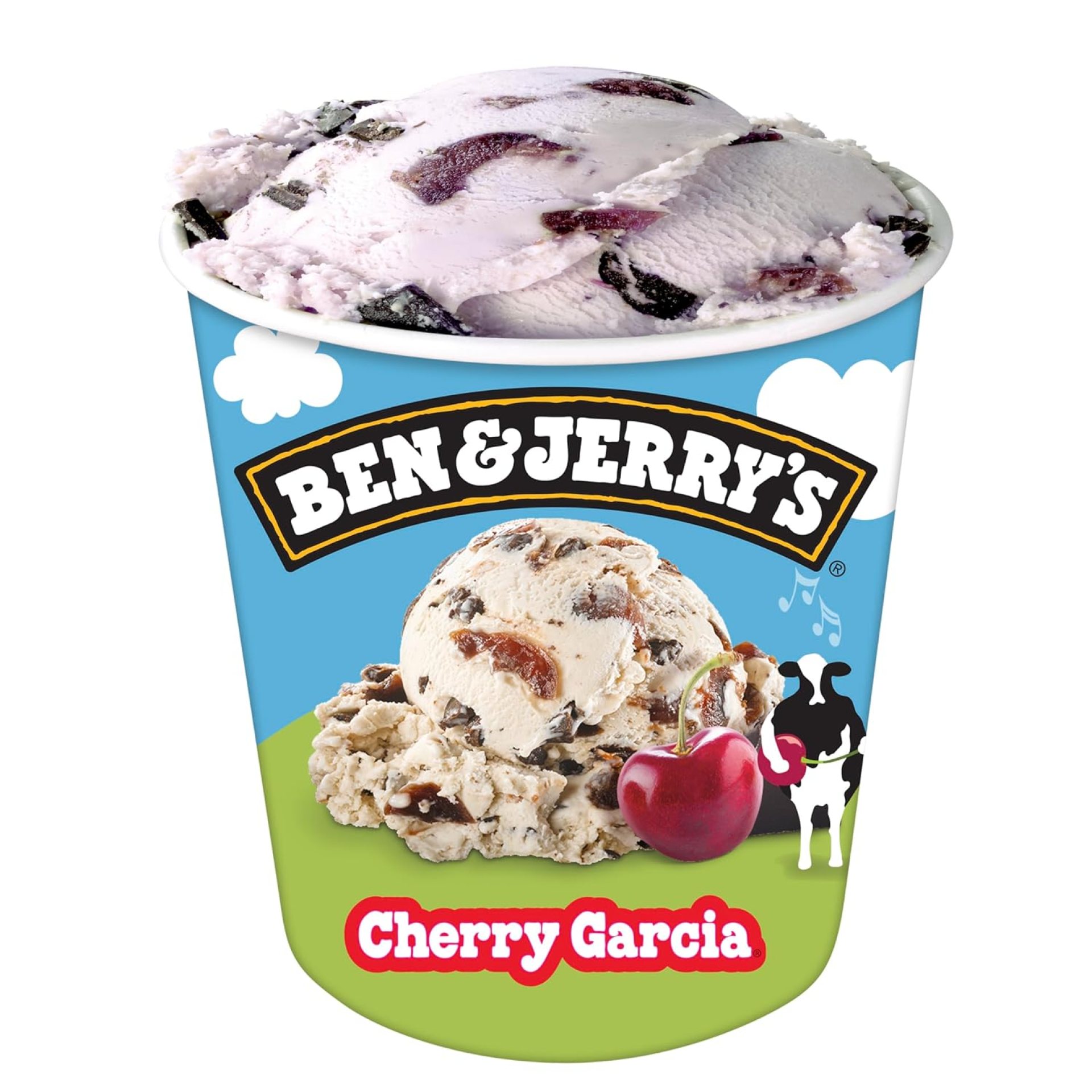 Ben & Jerry’s Cherry Garcia Ice Cream Pint Non-GMO 16 oz Ben & Jerry’s Cherry Garcia Ice Cream Pint Non-GMO 16 oz