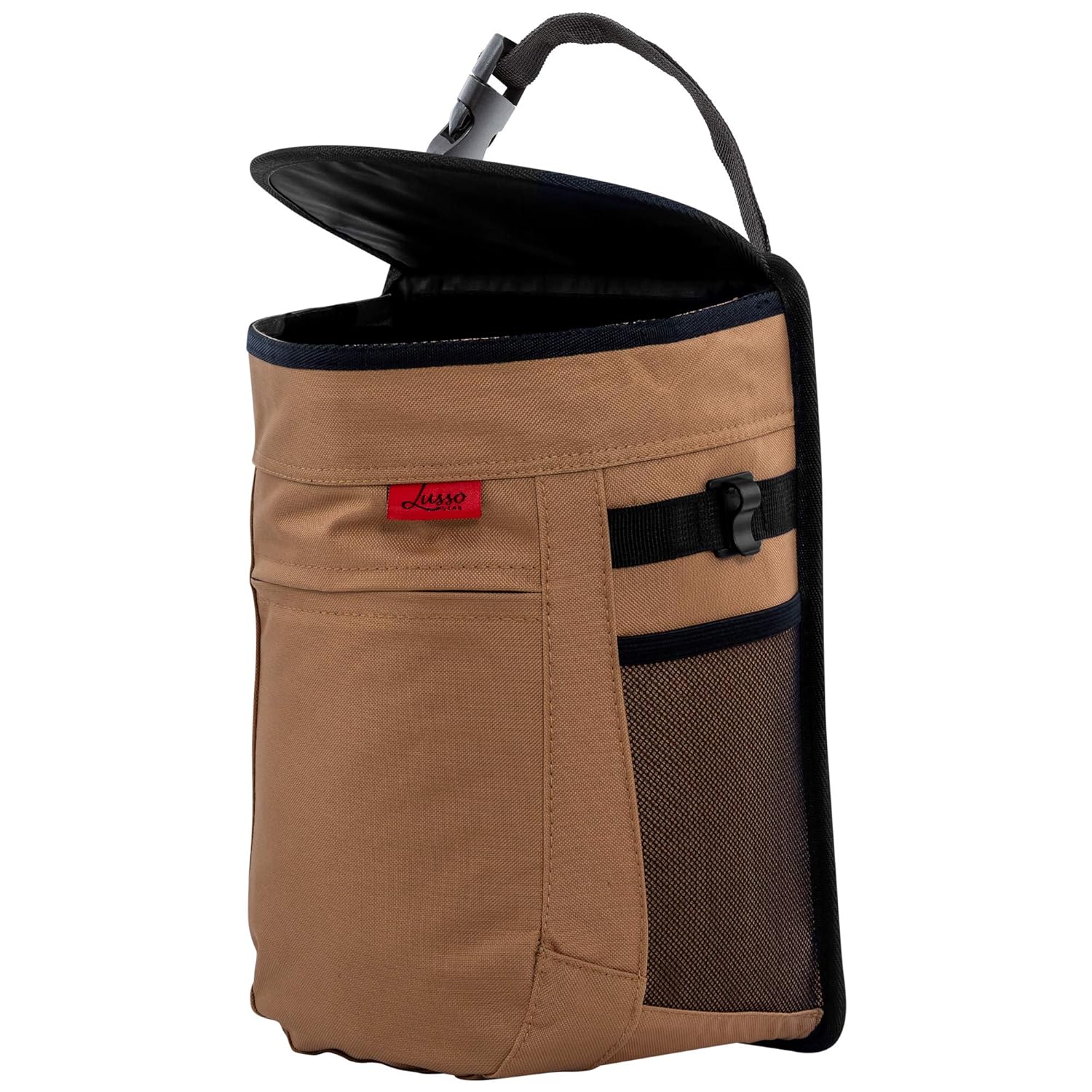 Lusso Gear Spill-Proof Car Trash Can – Easy to Clean Hanging Garbage Bin – Leak-Proof Lid, Removable Liner, Waterproof – Keeps Truck, SUV, Car, Minivan Clean & Odor Free – 2.5 Gallon Tan Car Trash Can Lusso Gear Spill-Proof Car Trash Can – Easy to Clean Hanging Garbage Bin – Leak-Proof Lid, Removable Liner, Waterproof – Keeps Truck, SUV, Car, Minivan Clean & Odor Free – 2.5 Gallon Tan Car Trash Can