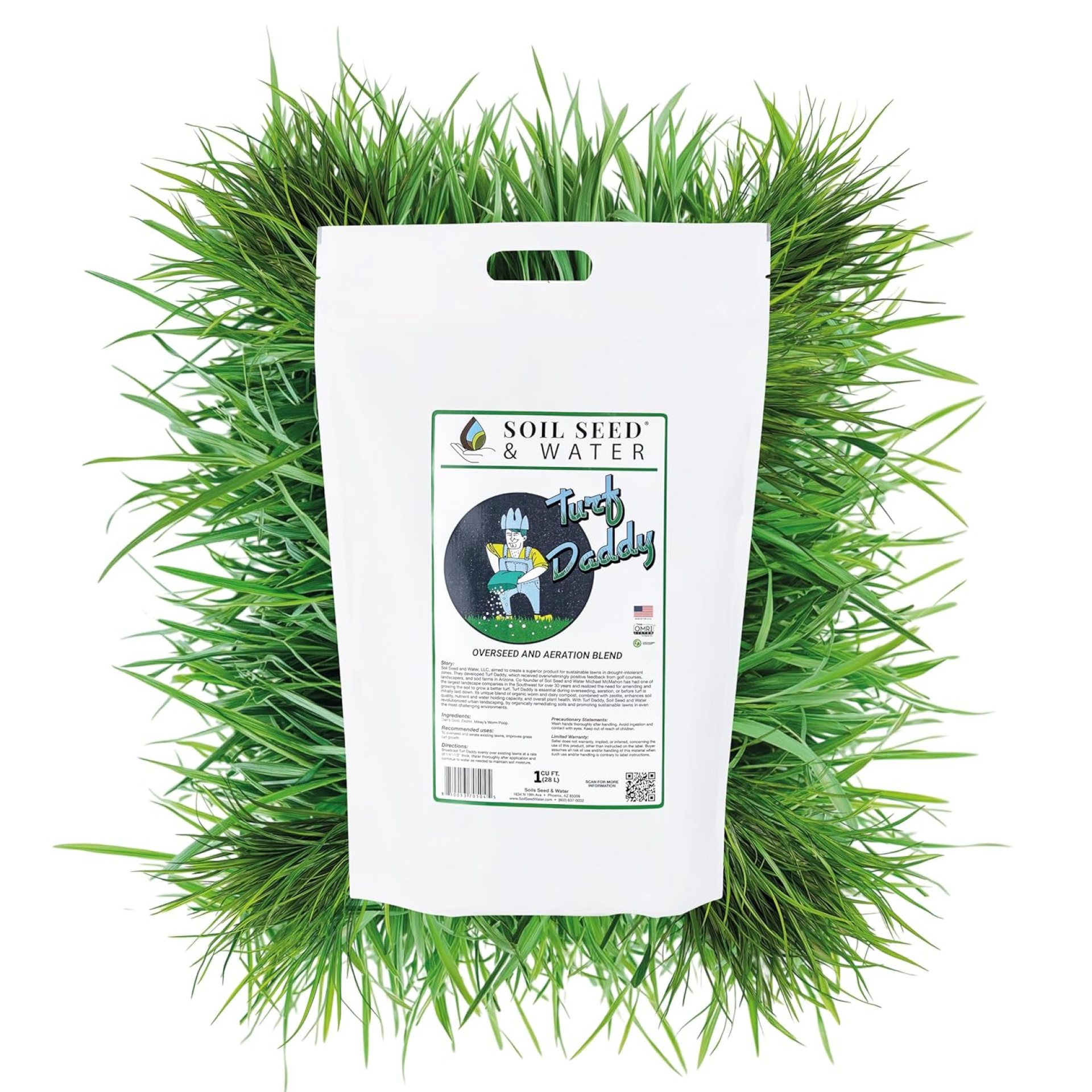 Soil Seed & Water Turf Daddy overseed and Aeration Blend Organic Fertilizer Soil Amendment for Grass, Lawn, Turf and Landscaping – OMRI Listed Soil Seed & Water Turf Daddy overseed and Aeration Blend Organic Fertilizer Soil Amendment for Grass, Lawn, Turf and Landscaping – OMRI Listed