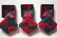 3d origami box with lid 3d origami box with lid