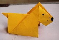origami dog puppet origami dog puppet