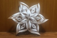origami snowflake decorations origami snowflake decorations