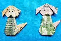 money origami dog tutorial money origami dog tutorial