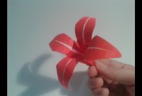 origami lirio de papel realista origami lirio de papel realista