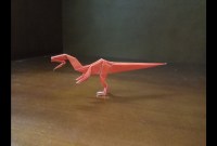 origami facile velociraptor origami facile velociraptor